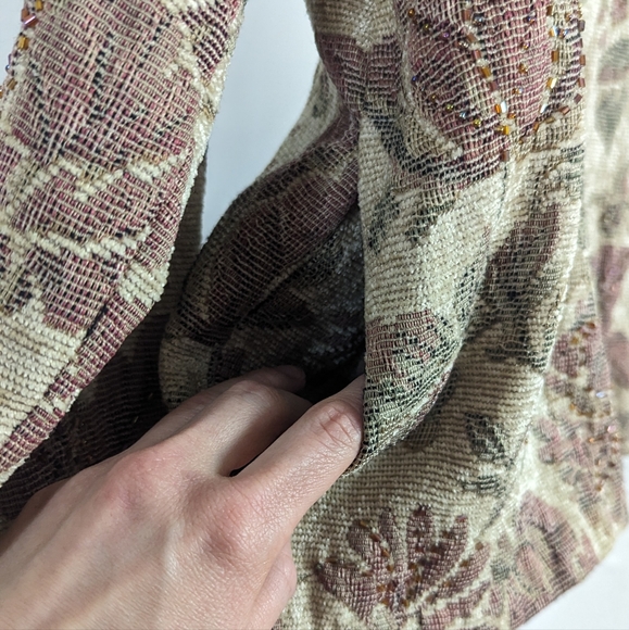 Vintage Alfred Dunner floral beaded tapestry jacket - Picture 2 of 10